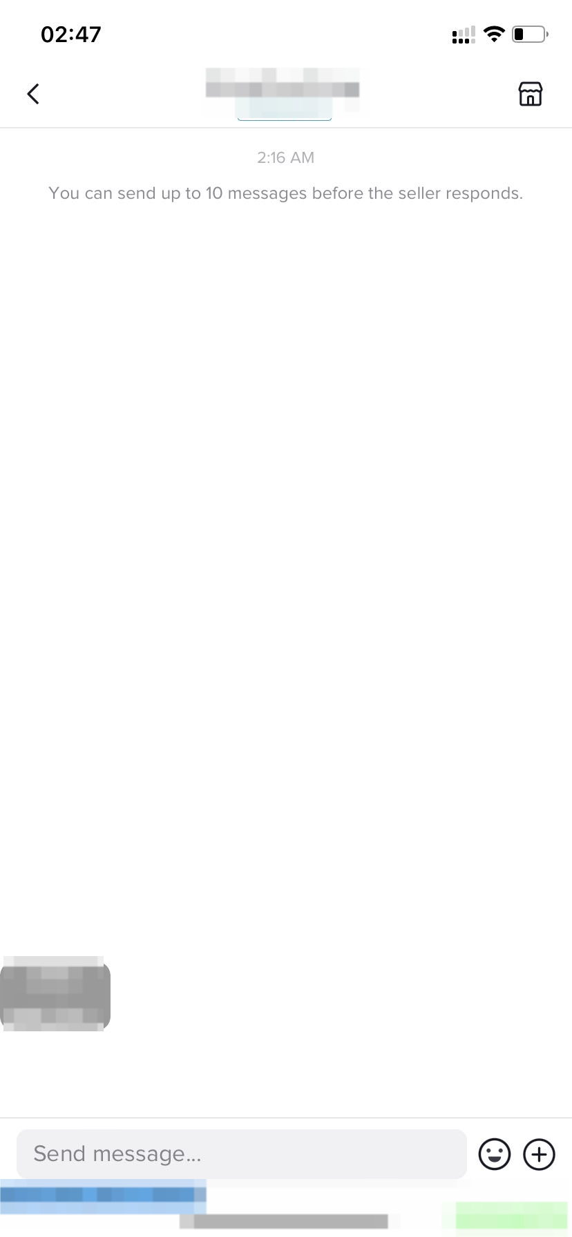Creator/Seller Instant Messaging